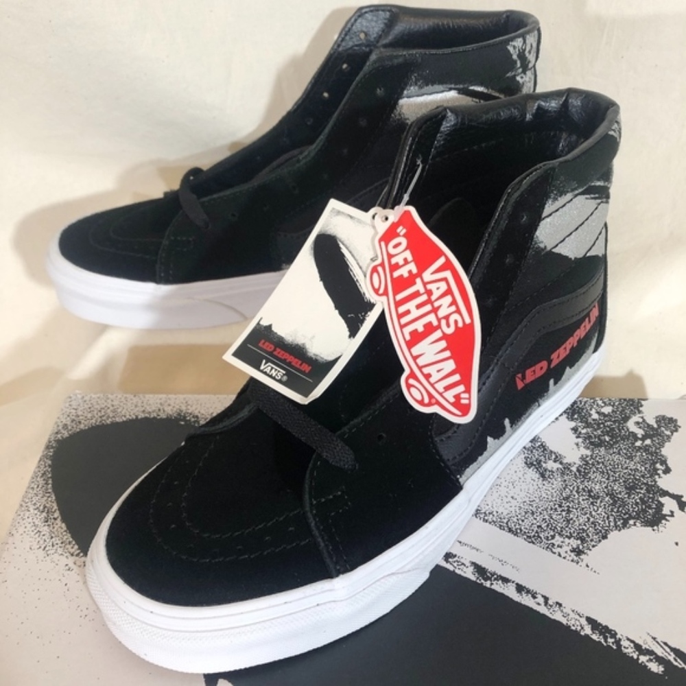 Vans x Led Zeppelin SK8 Hi FREE PIN!  Men 8.5